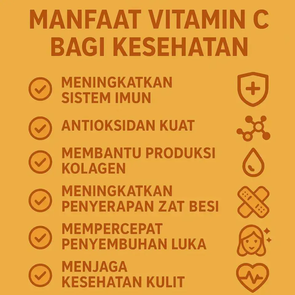 Manfaat Vitamin C BAGI KESEHATAN