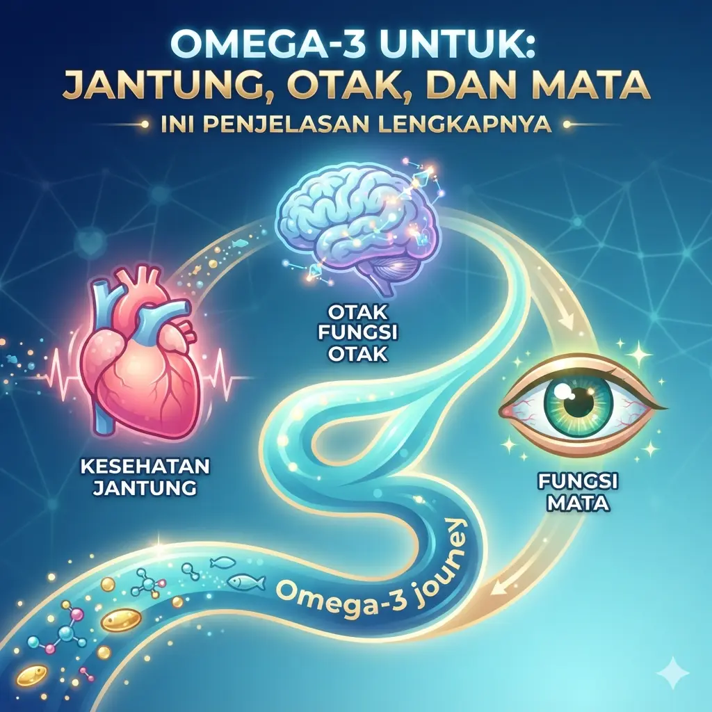 OMEGA 3 UNTUK JANTUNG OTAK DAN MATA